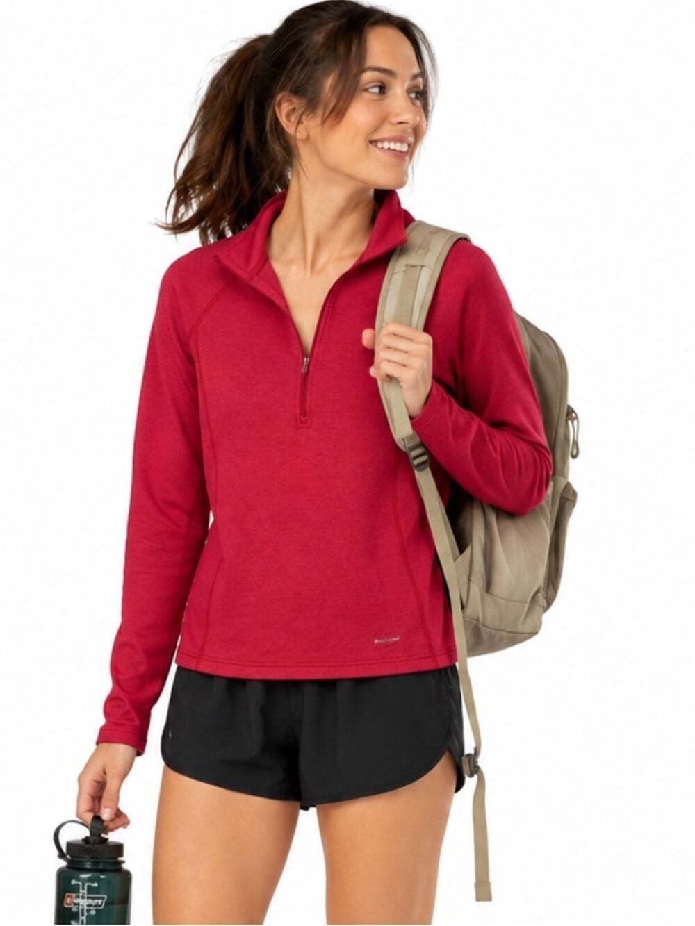 Patagonia Capilene 3 Midweight Quarter Zip Pullover Coral Base Layer Medium